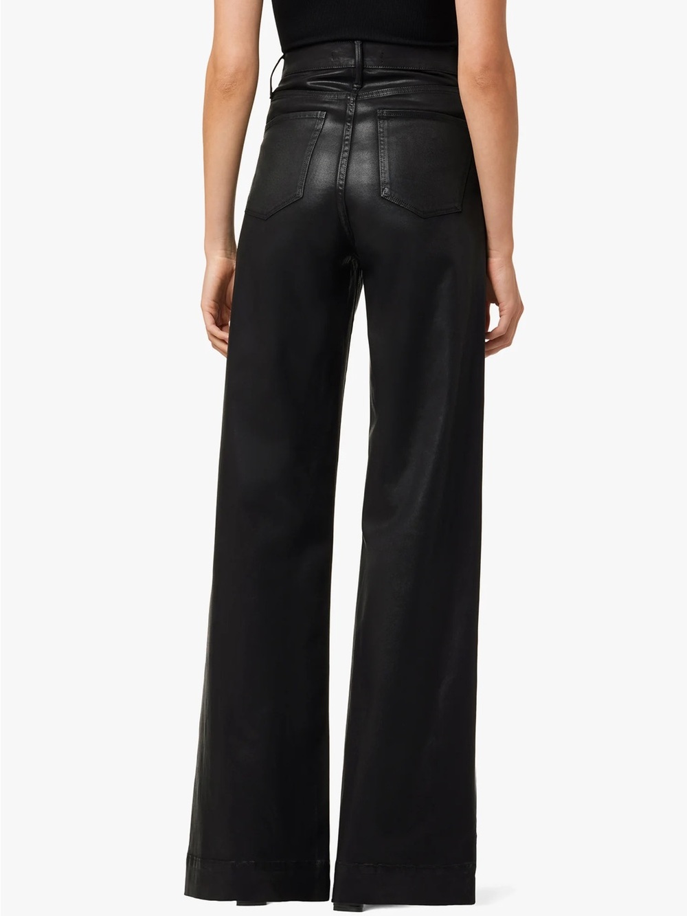 NWT Joe's Jeans The Mia High Rise Wide Leg Jeans Black 1 size 26 - Picture 2 of 11